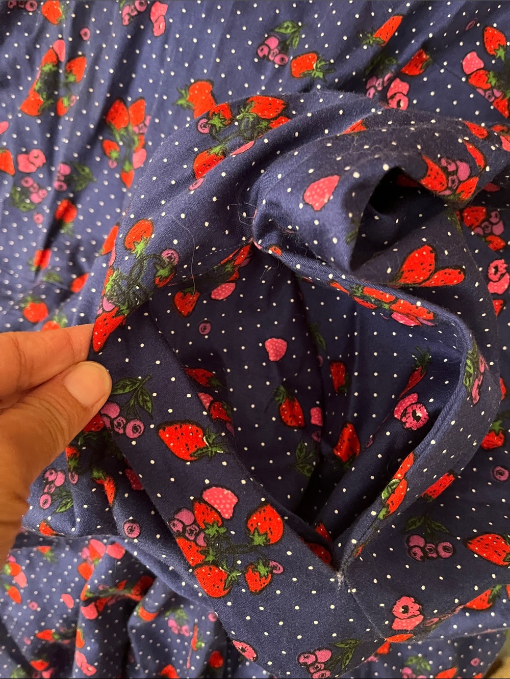 Collectif London Dress Size 2XL Kitsch Strawberry Twee Preppy Retro Nerd Cotton - Picture 11 of 11